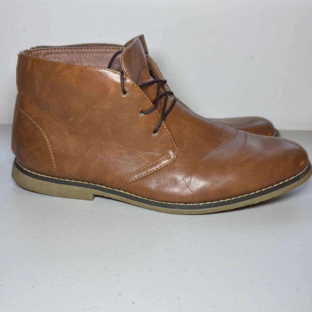 Oak & Rush Men's Brown Leather Ankle Boots